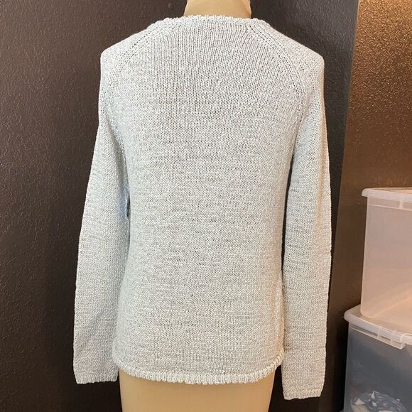 Bb Dakota grey open knit scoop‎ crew neck sweater - Picture 5 of 5